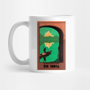 See India The Chhattar Manzil Lucknow Vintage Poster Mug